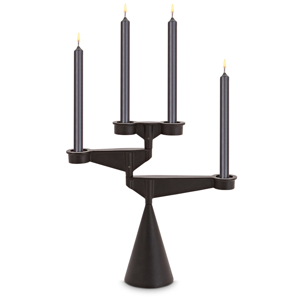 Tom Dixon Spin candle holder mini Black