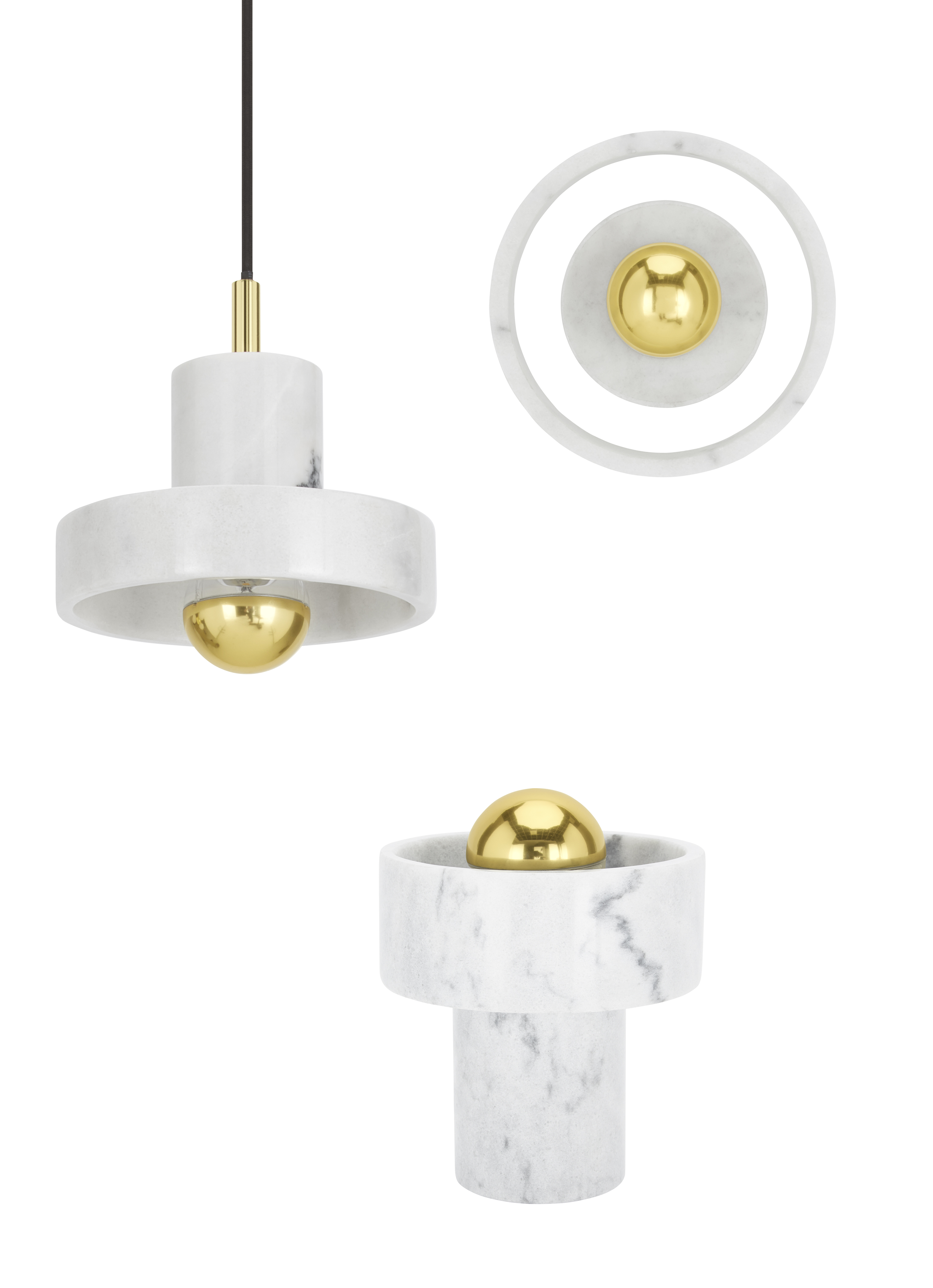 tom dixon stone pendant