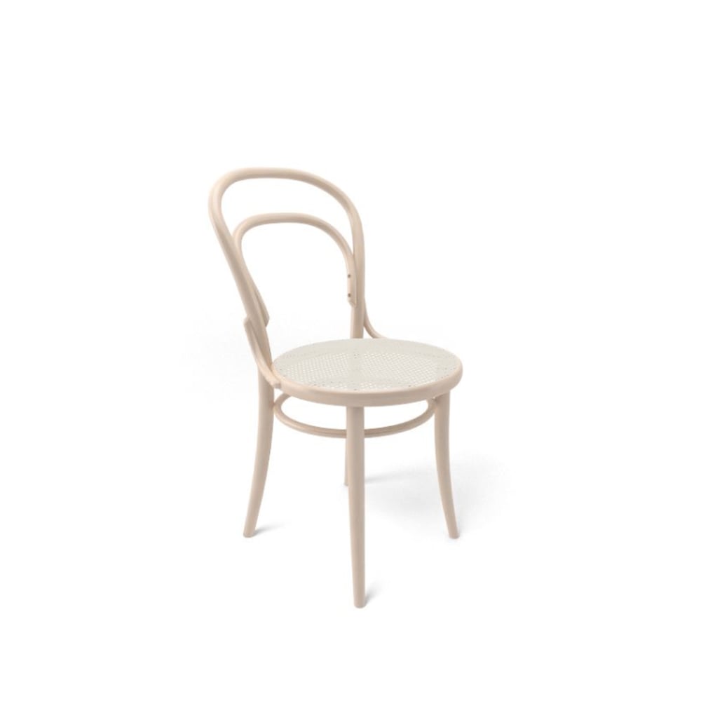 TON Ton no.14 chair Beech clear lacquer-New rattan seat