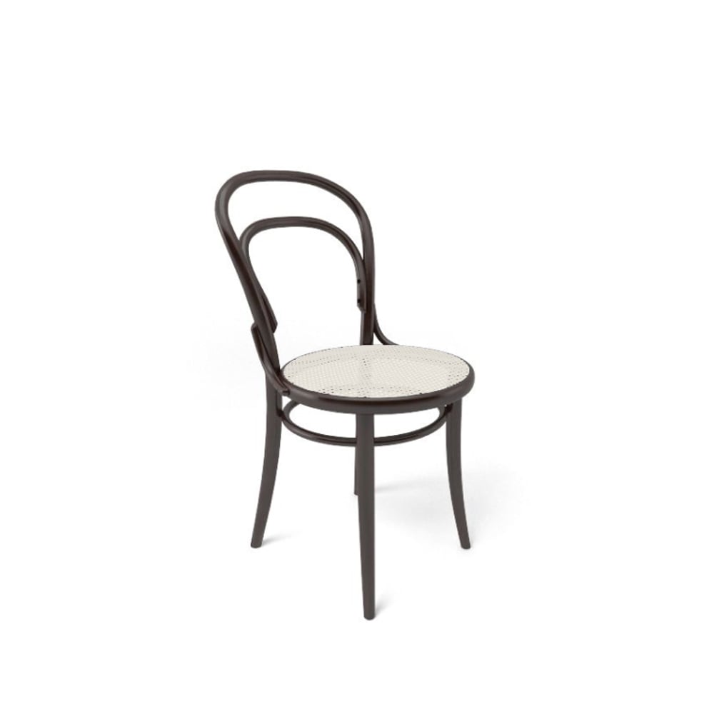 TON Ton no.14 chair Coffee B4-New rattan seat