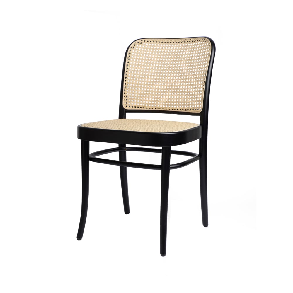 TON Ton no.811 chair rattan Black stainedB123-New rattan