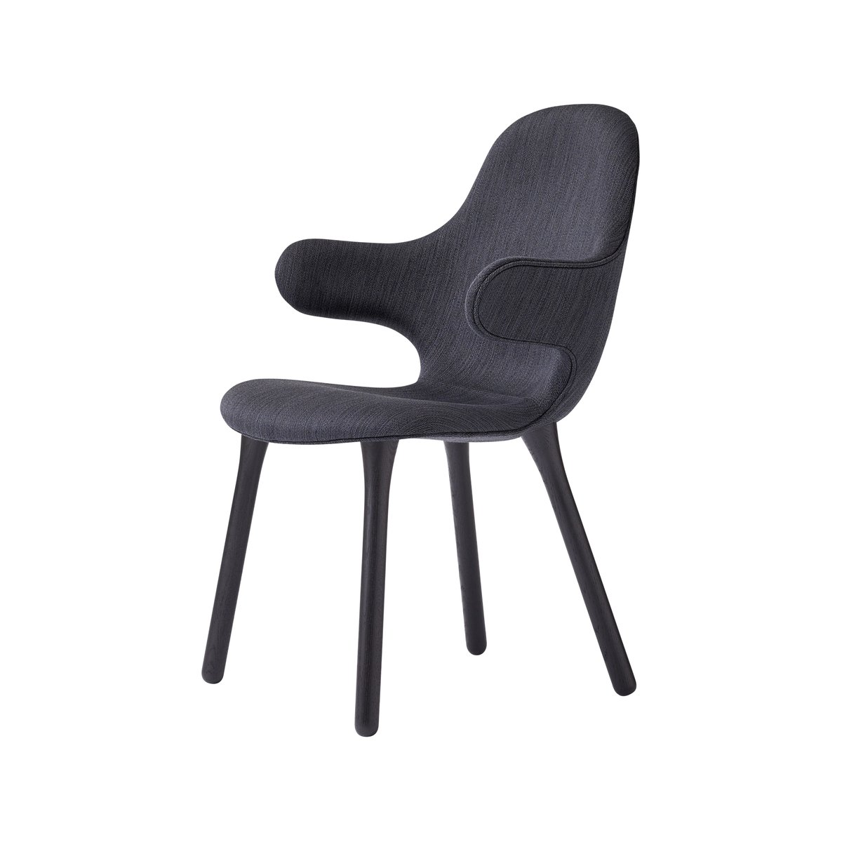 &Tradition Catch JH1 chair Balder 192 dark grey-black oak