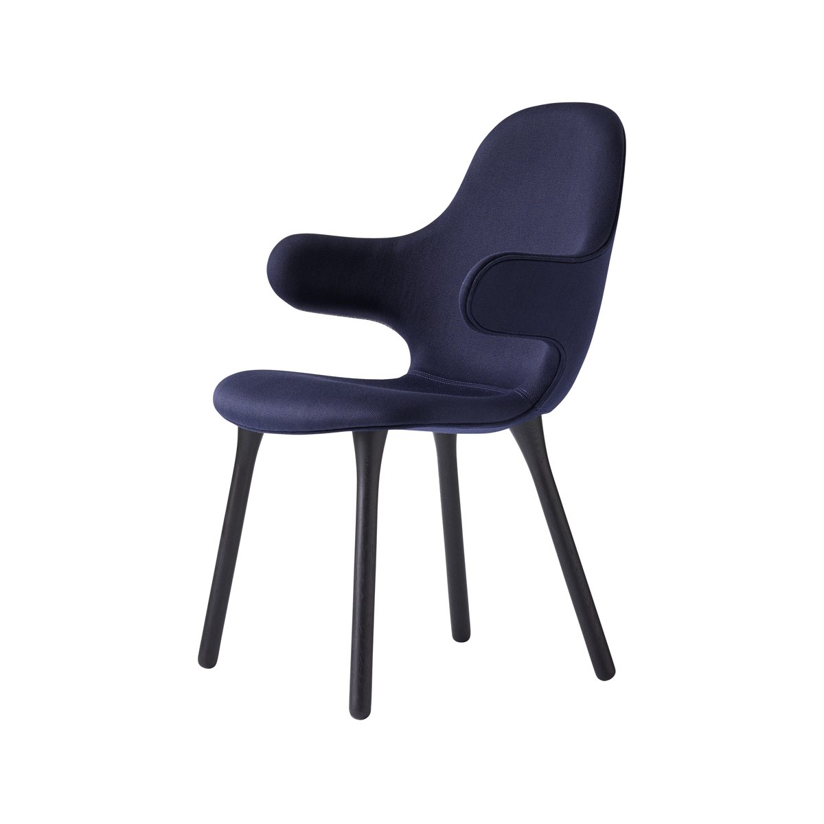 &Tradition Catch JH1 chair Balder 782 dark blue-black oak