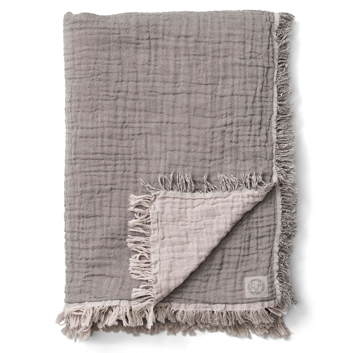 &Tradition Collect cotton throw SC33 260x260 cm cloud & slate (beige-grey)