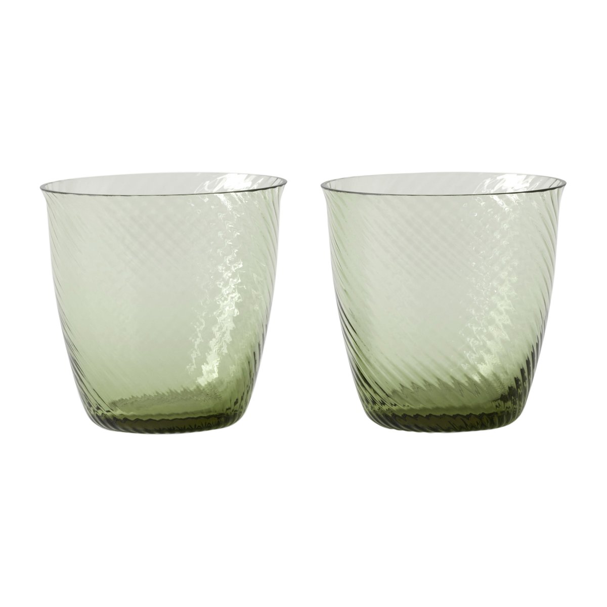 &Tradition Collect SC78 water glass 2 pack Moss | Scandinavian Design | Drinking glasses & tumblers | Green