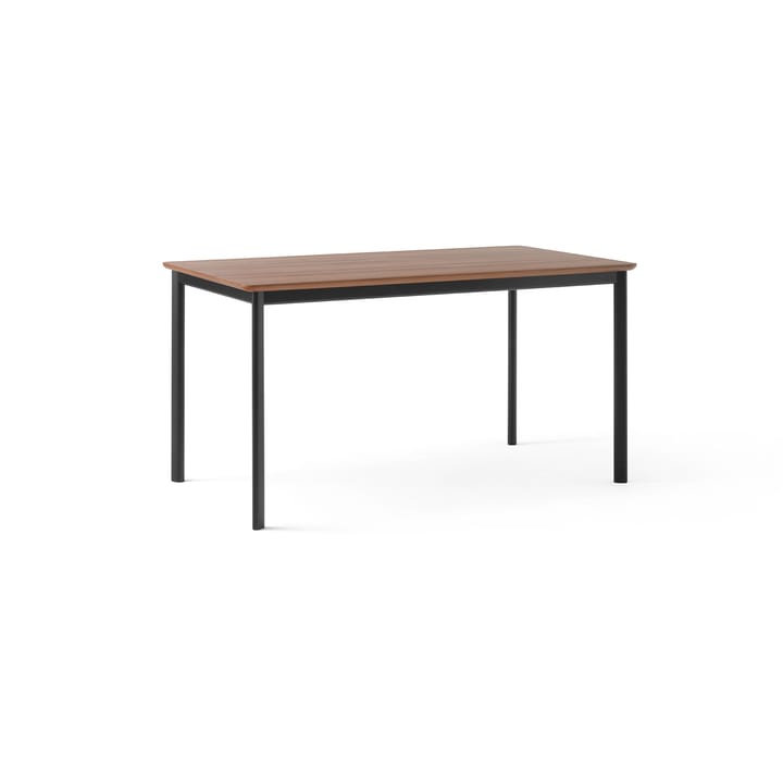 Drip HW115 dining table 83x143 cm - Black frame-clear lacq. walnut - &Tradition