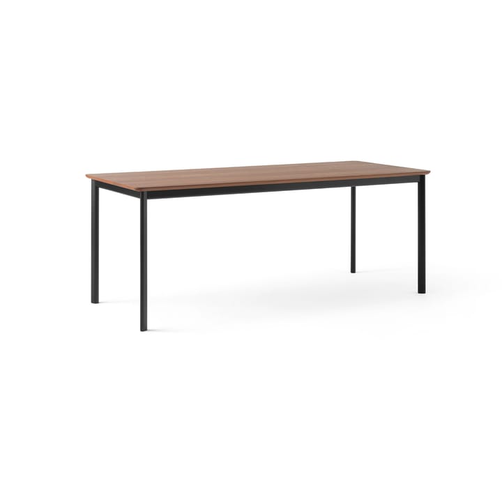 Drip HW116 dining table 83x193 cm - Black frame-clear lacq. walnut - &Tradition