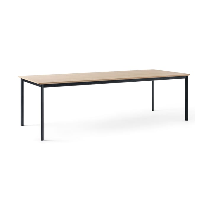 Drip HW117 dining table 103x253 cm - Black frame-clear lacq. oak - &Tradition