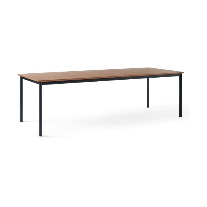 Drip HW117 dining table 103x253 cm - Black frame-clear lacq. walnut - &Tradition