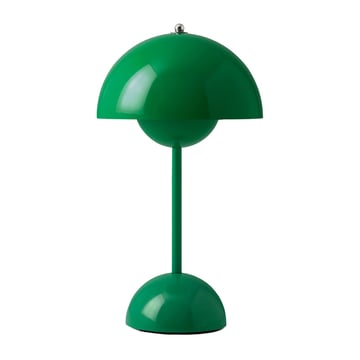 Flowerpot portable table lamp VP9 Signal green