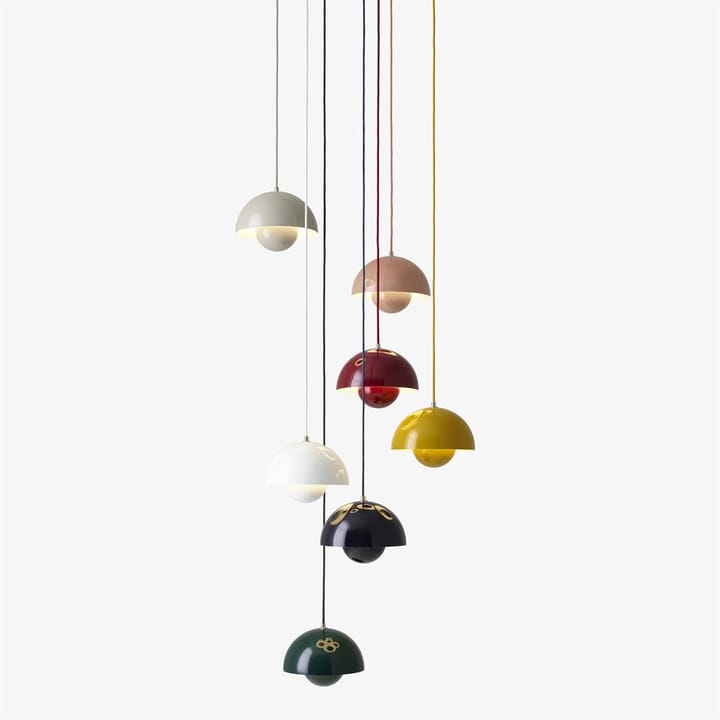 Flowerpot VP1 pendant lamp, grey-beige &Tradition