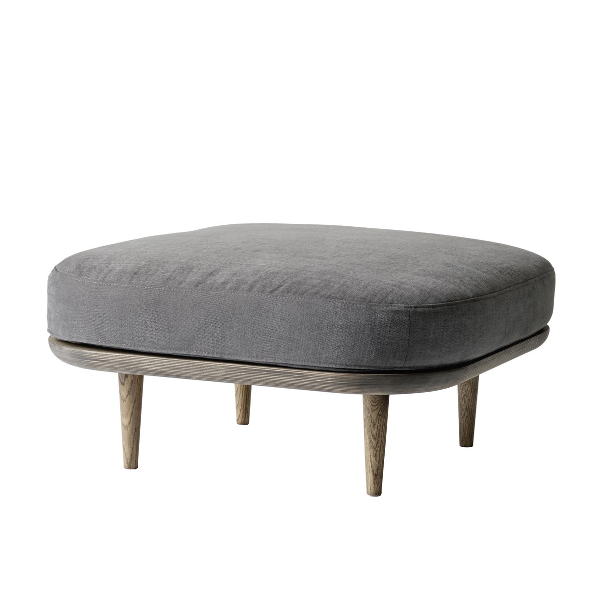 &Tradition Fly Pouf   Sc9 Smoked oiled oak + grey fabric