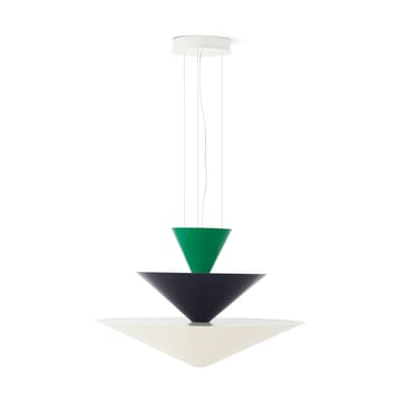 Gio LN15 pendant lamp Ø92 cm - Signal green-deep blue-ecru - &Tradition