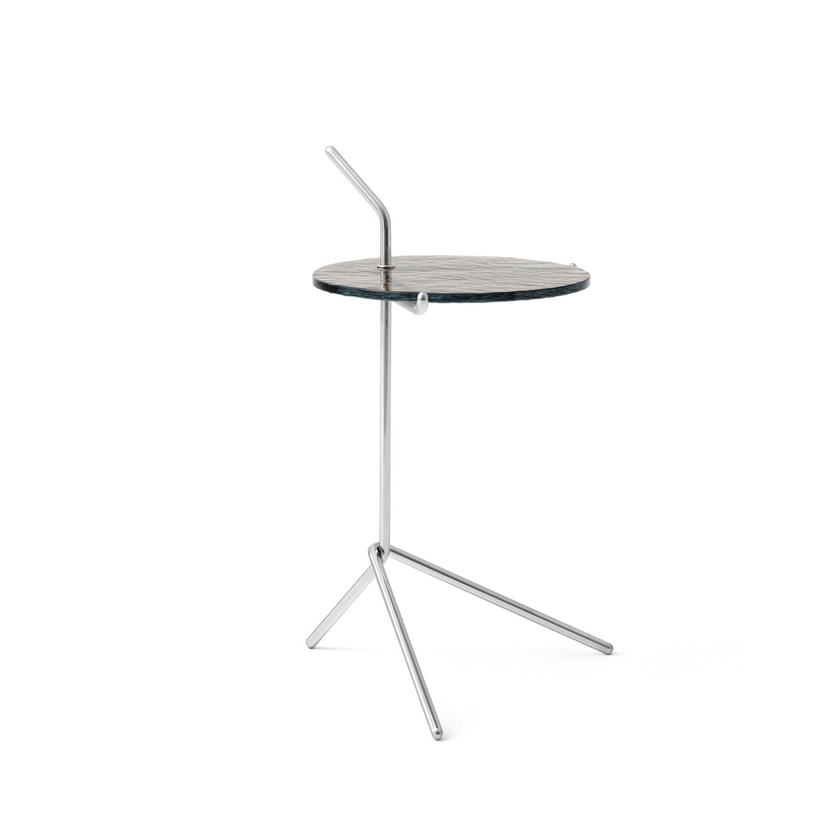 &Tradition Halten SH9 side table Smoked glass-stainless steel