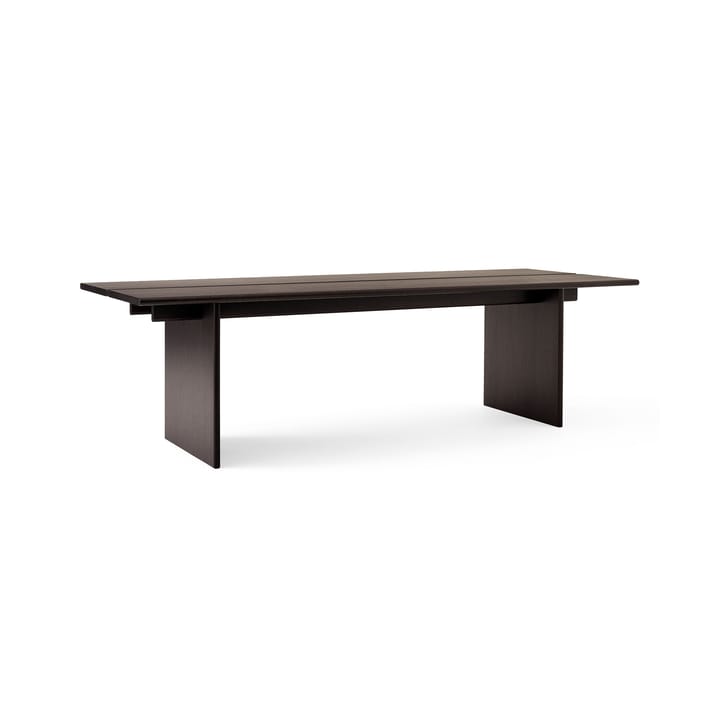 Ita OS2 dining table with cable management 95x260 cm - Dark stained oak - &Tradition