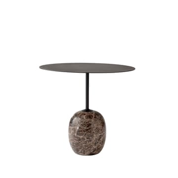 Lato LN9 side table - Black, emparador marble - &Tradition