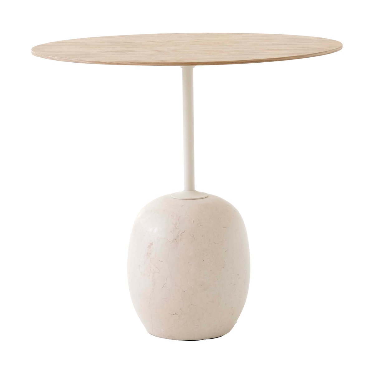 &Tradition Lato LN9 side table Oak-Crema diva marble