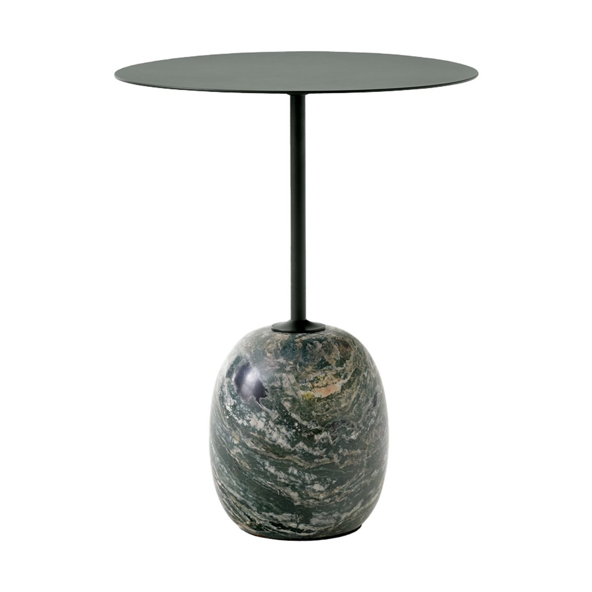 &Tradition Lato side table LN8 Deep Green-Verde Alpi Marble