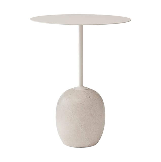 Lato side table LN8, Ivory white-Crema diva marble &Tradition