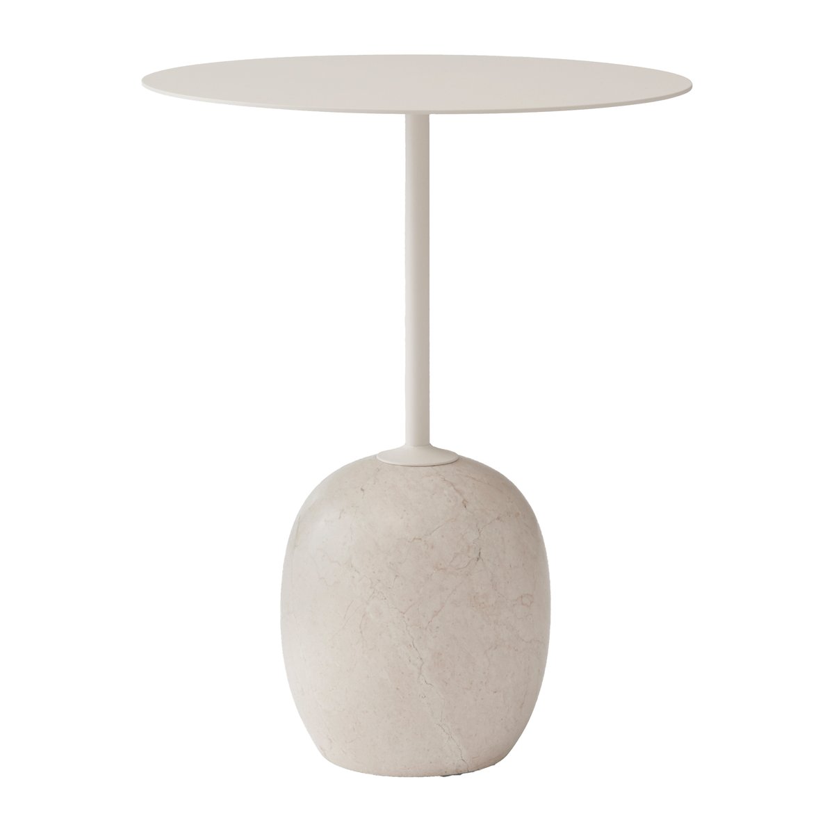 &Tradition Lato side table LN8 Ivory white-Crema diva marble