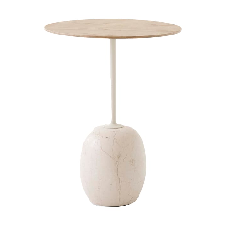 Lato side table LN8 - Lacquered oak-Crema diva marble - &Tradition