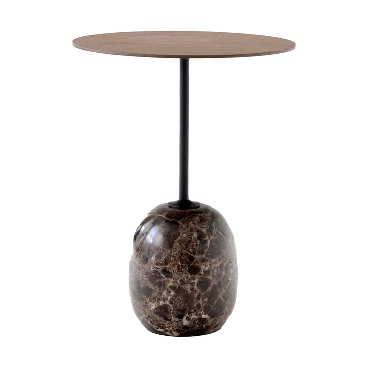 Lato side table LN8 - Lacquered walnut-Emperador marble - &Tradition