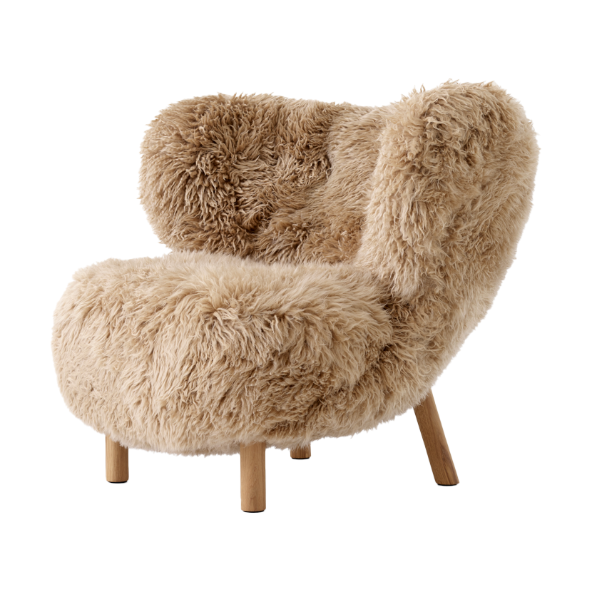 &Tradition Little Petra VB1 armchair Oiled oak-Sheepskin honey