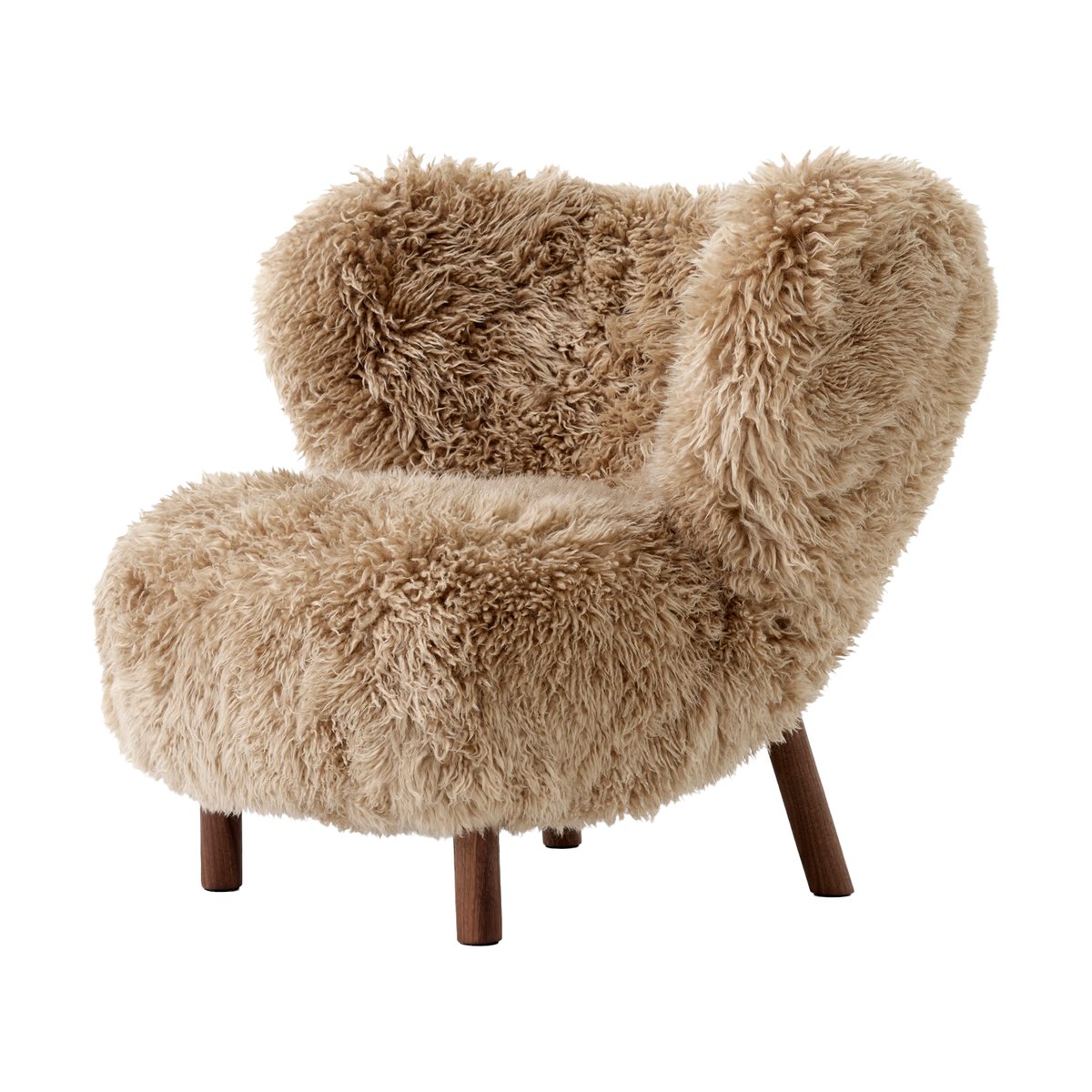 &Tradition Little Petra VB1 armchair Oiled walnut-Sheepskin honey