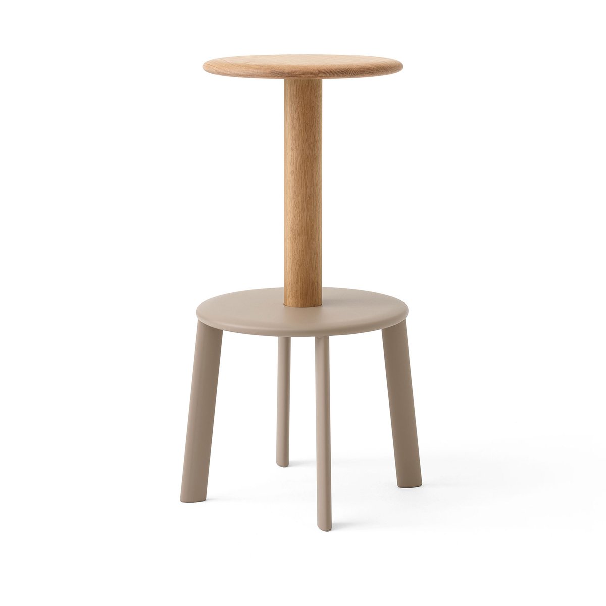 &Tradition Massif AV40 bar stool Oak-grey beige