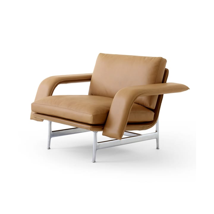 Meantime AV29 lounge chair - Pol. aluminium-Noble leather cognac - &Tradition