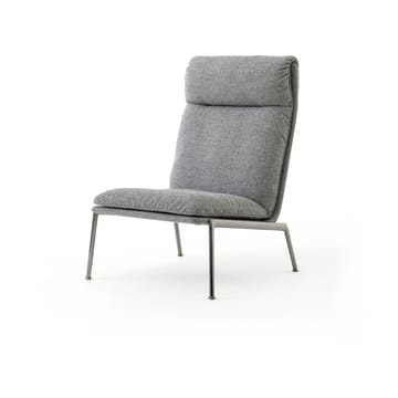 Muno LN16 High back lounge chair - Dark chrome-Hallingdal 0126 - &Tradition