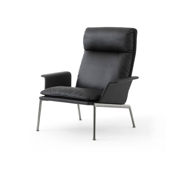 Muno LN17 High back lounge chair - Dark chrome-Black - &Tradition