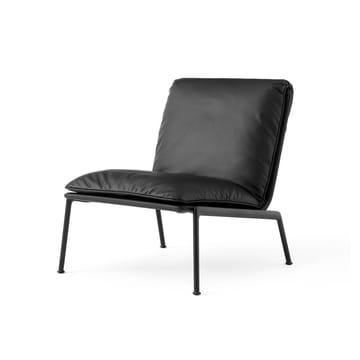 Muno LN18 lounge chair - Warm black-Noble leather Black - &Tradition