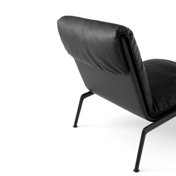 Muno LN18 lounge chair - Warm black-Noble leather Black - &Tradition