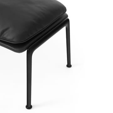 Muno LN20 footstool - Warm black-Noble leather Black - &Tradition