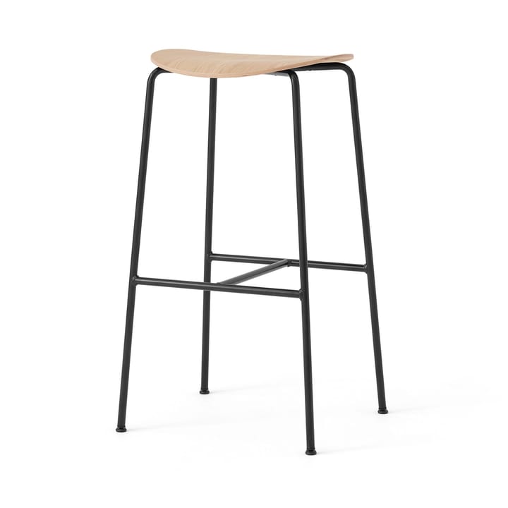 Pavilion AV38 bar stool 79 cm - Black-lacquered oak - &Tradition