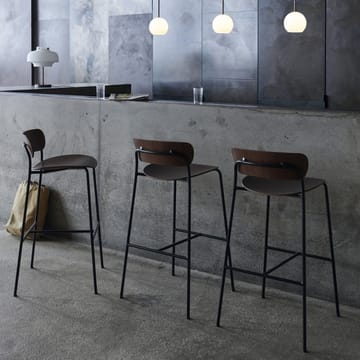 Pavilion AV9 barstool - Black, steel legs - &Tradition