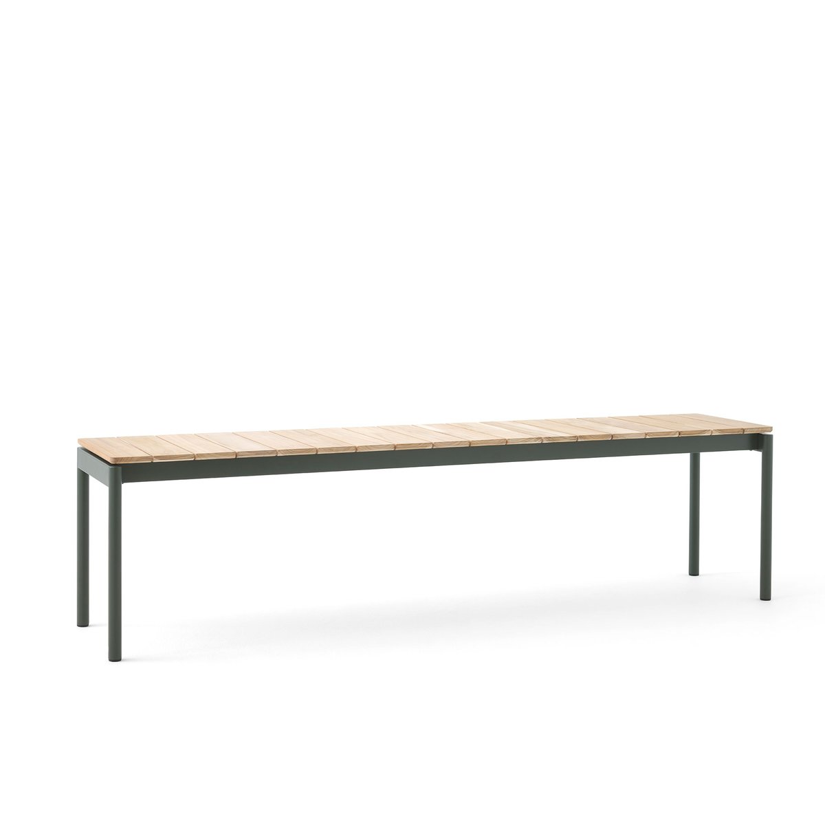 &Tradition Ville AV28 bench large 180x40 cm Bronze green