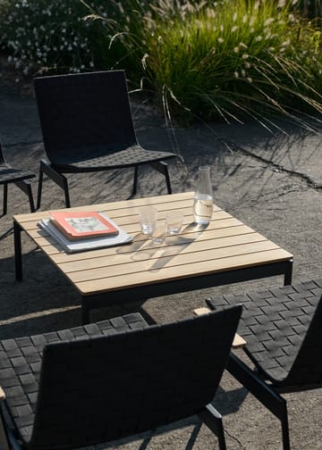 Ville Outdoor AV50 coffee table - Warm black-teak - &Tradition