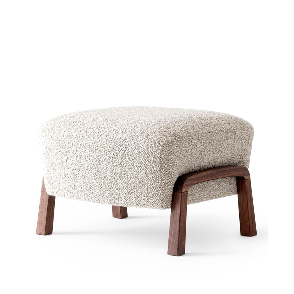 &Tradition Wulff ATD3 footstool Karakorum 003 beige-walnut legs