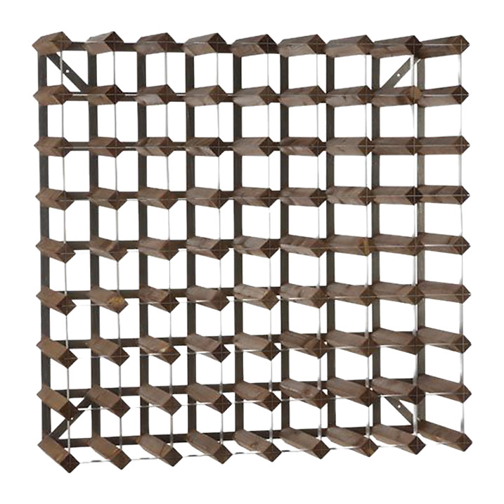 Traditional Wine Racks Traditional Wine Racks wine rack 72 bottles expandable Dark oak