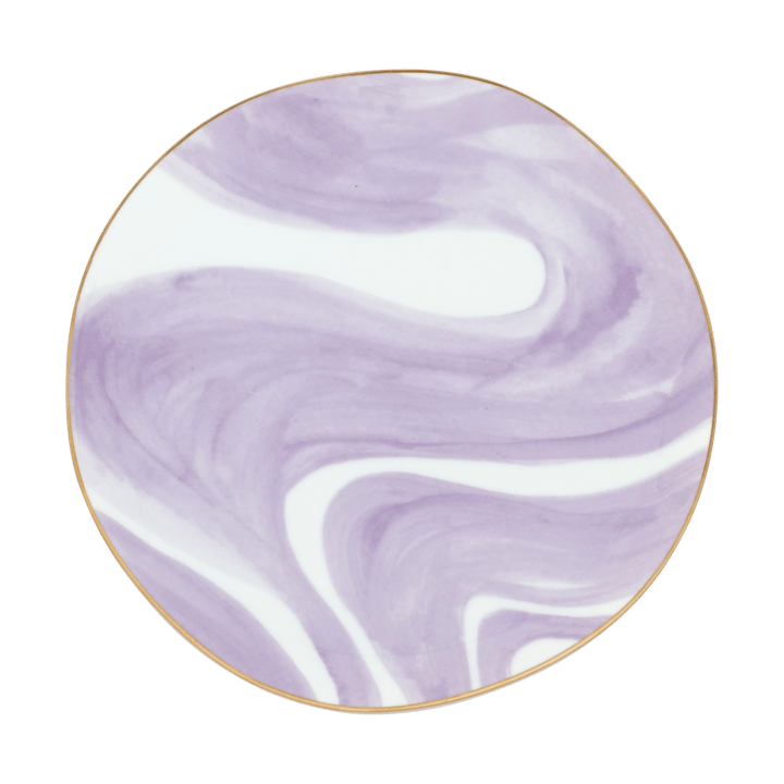 Good Morning plate 17 cm white, Valuri violet URBAN NATURE CULTURE