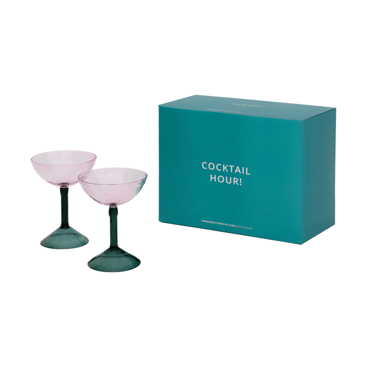 Urban Nature Culture gift set coupe glasses 2-pack, Pink URBAN NATURE CULTURE