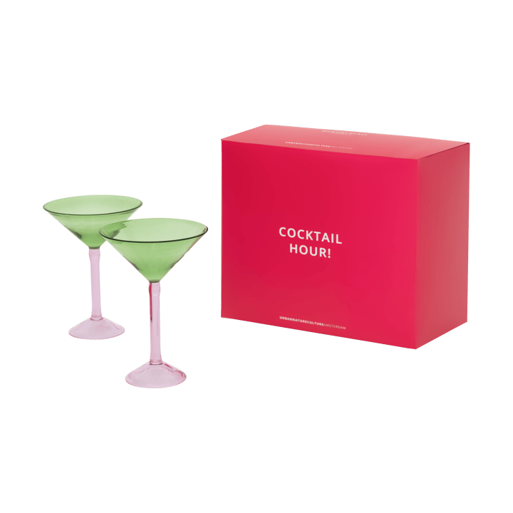 Urban Nature Culture gift set martini glasses 2-pack, Green URBAN NATURE CULTURE