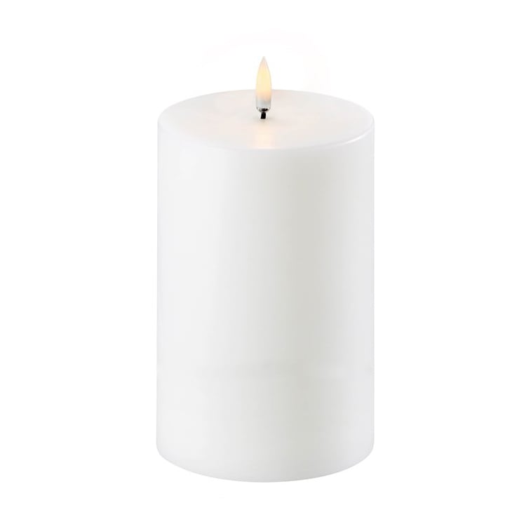 Uyuni Lighting Uyuni LED Block candle white Ø10.1 cm 15.2 cm