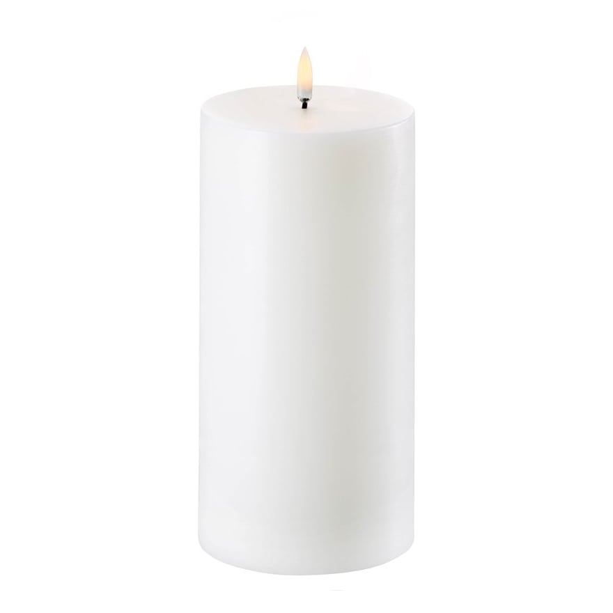 Uyuni Lighting Uyuni LED Block candle white Ø10.1 cm 20.3 cm