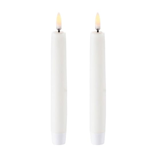 Uyuni LED Taper candles white 2-pack - 15,5 cm - Uyuni Lighting