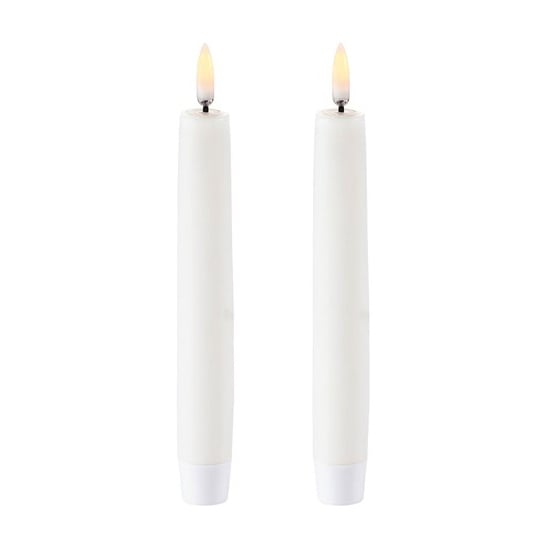 Uyuni Lighting Uyuni LED Taper candles white 2-pack 15,5 cm