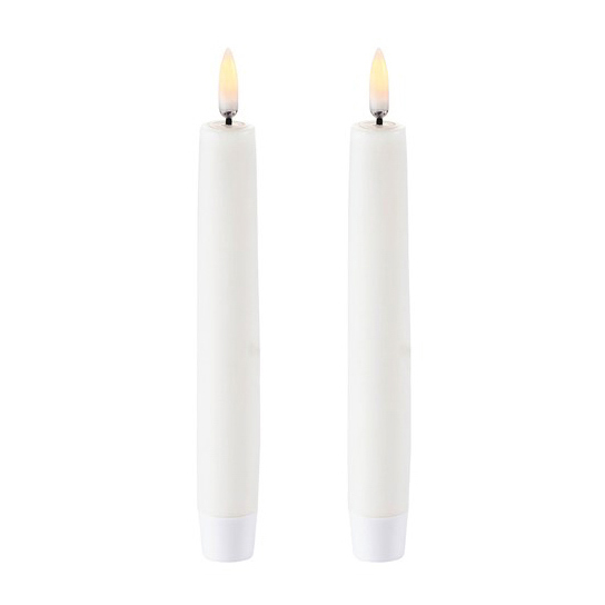 Uyuni LED Taper candles white 2-pack from Uyuni Lighting - NordicNest.com