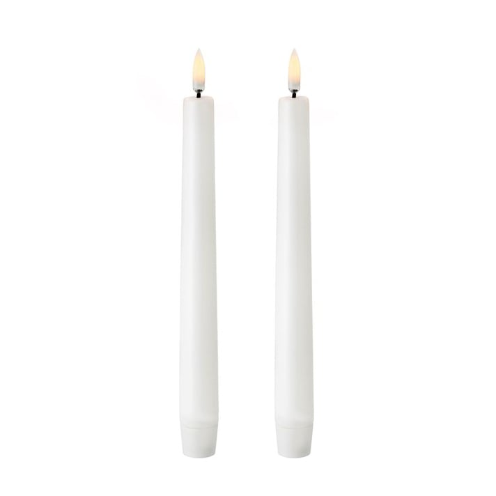 Uyuni Lighting Uyuni LED Taper candles white 2-pack 20.5 cm